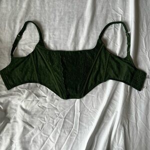 Elegant Green Lace Corset
